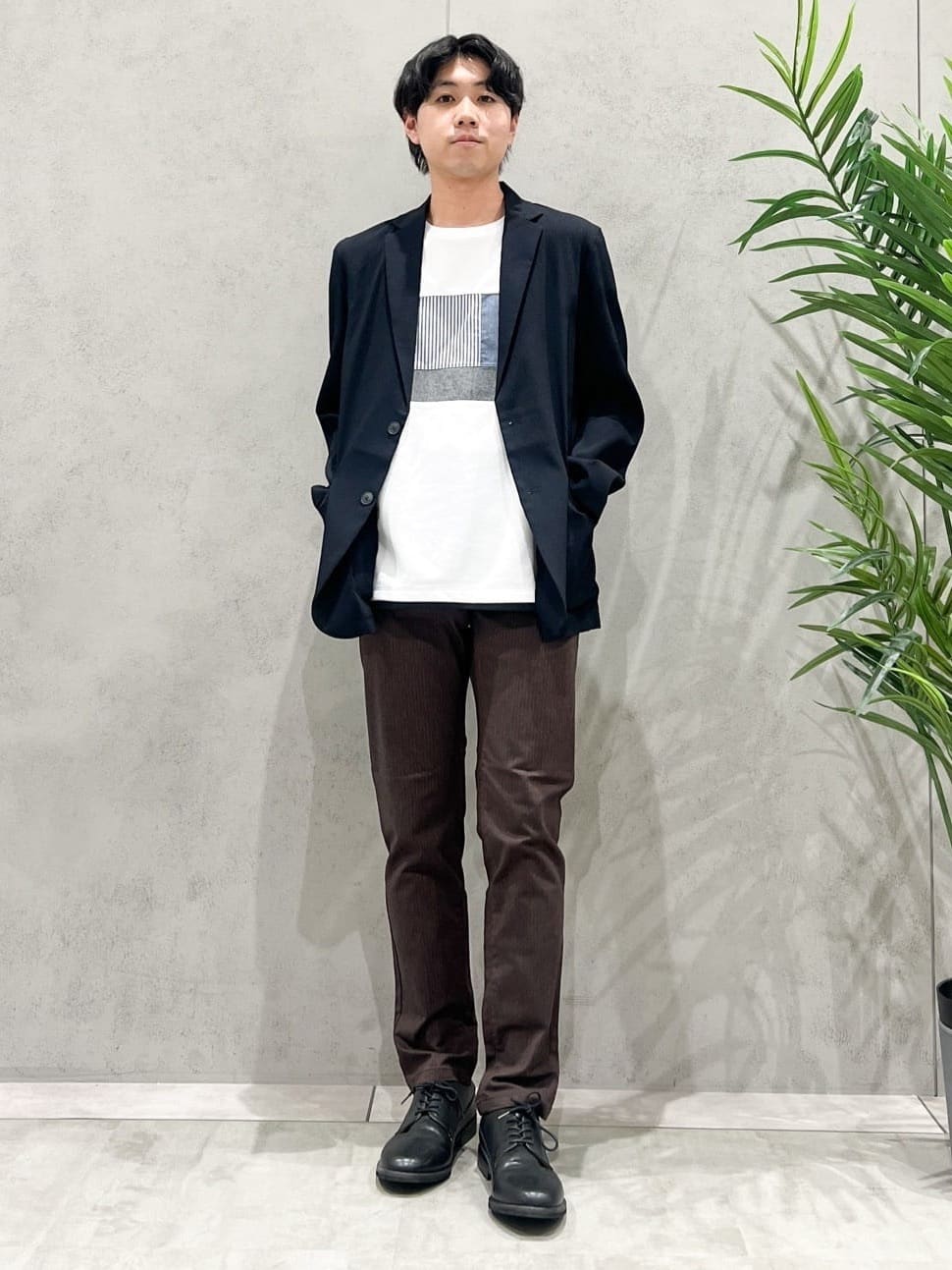SHI-MAさんの「THE SHOP TK｜【Begin/ビギン10月号掲載】楊柳スマートジャケット　軽量/洗濯機OK/セットアップ可」を使ったコーディネート