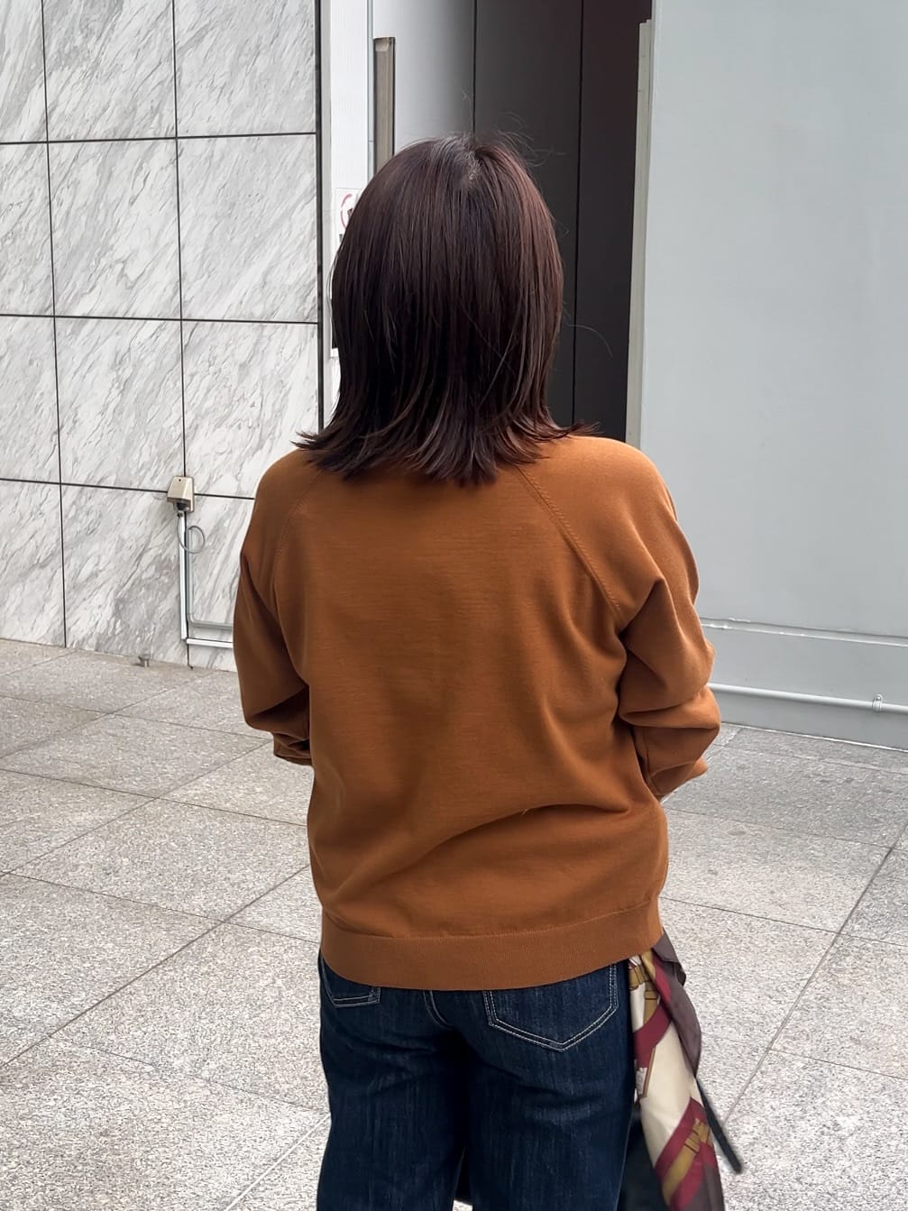 ちびゆきさんの「grove｜【洗える】シンプルに映える、ラグランスリーブカーディガン」を使ったコーディネート