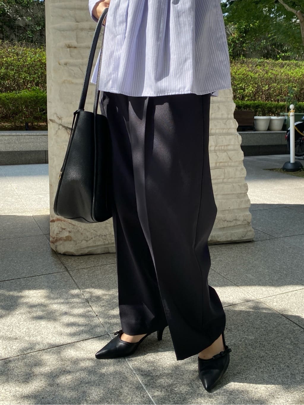 みさかさんの「index｜ストレッチ2タックワイドパンツ【洗濯機洗い可／接触冷感／吸水速乾】」を使ったコーディネート