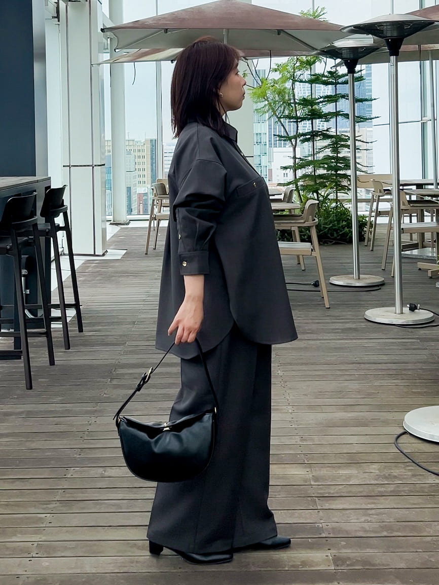 ちびゆきさんの「grove｜【カセット服/選べる着丈】洗濯機で洗えるオーバーシャツ」を使ったコーディネート