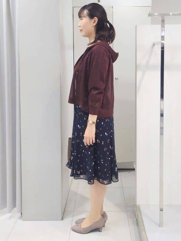 AZUSAさんの「Reflect｜【ウエストリボン付き】フレアプリントワンピース」を使ったコーディネート