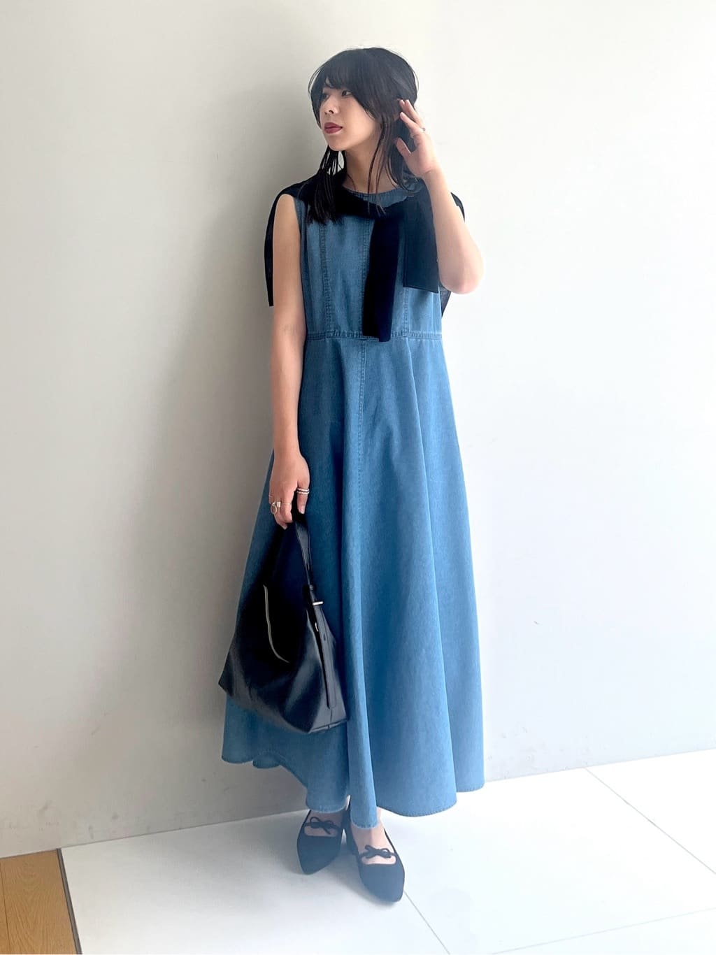 cotaniさんの「grove｜シアーボーダーカーディガン」を使ったコーディネート