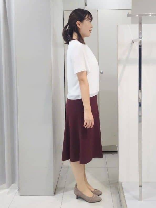 AZUSAさんの「Reflect｜【一枚着で着映え◎／ジャケットのインナーにも】フロント開きブラウス」を使ったコーディネート