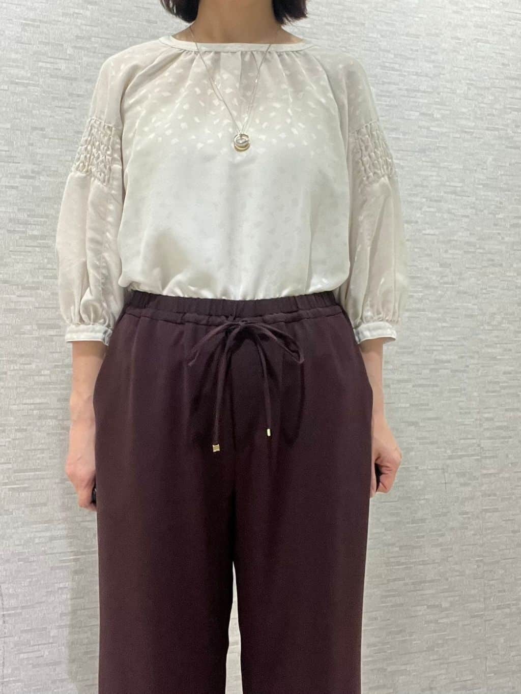 marikoさんの「Reflect｜【一枚で着映える◎】レオパード風ジャカードブラウス」を使ったコーディネート