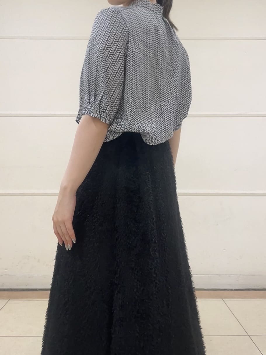 watanabeさんの「UNTITLED｜【通勤/オフィス】ジオメ柄ボウタイブラウス」を使ったコーディネート