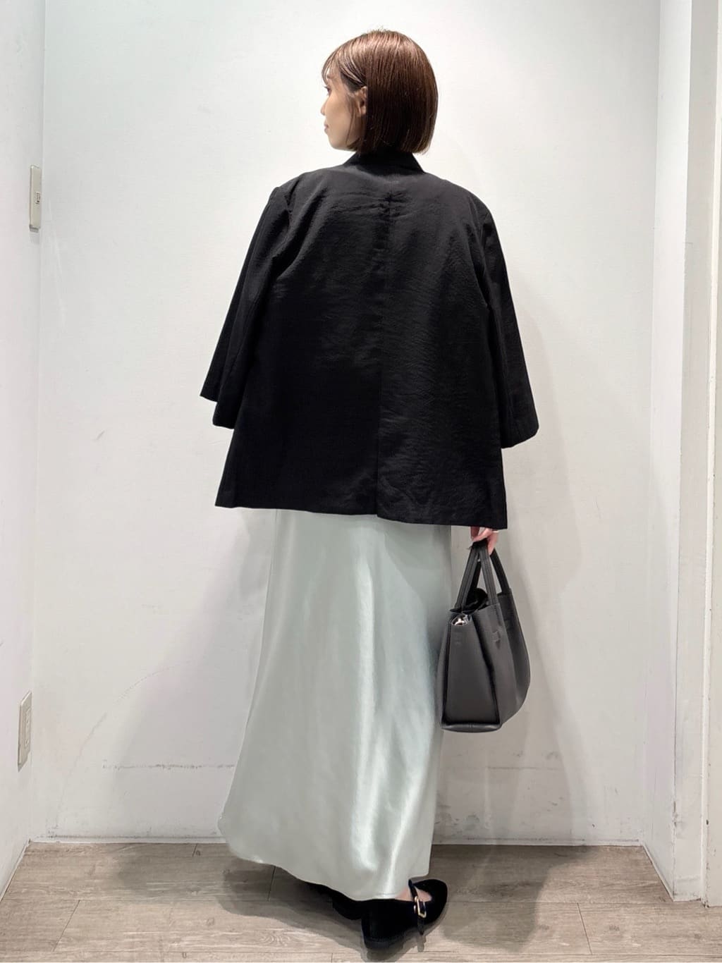 ぶまりんさんの「OPAQUE.CLIP｜リネンライクダブルジャケット【洗える】」を使ったコーディネート