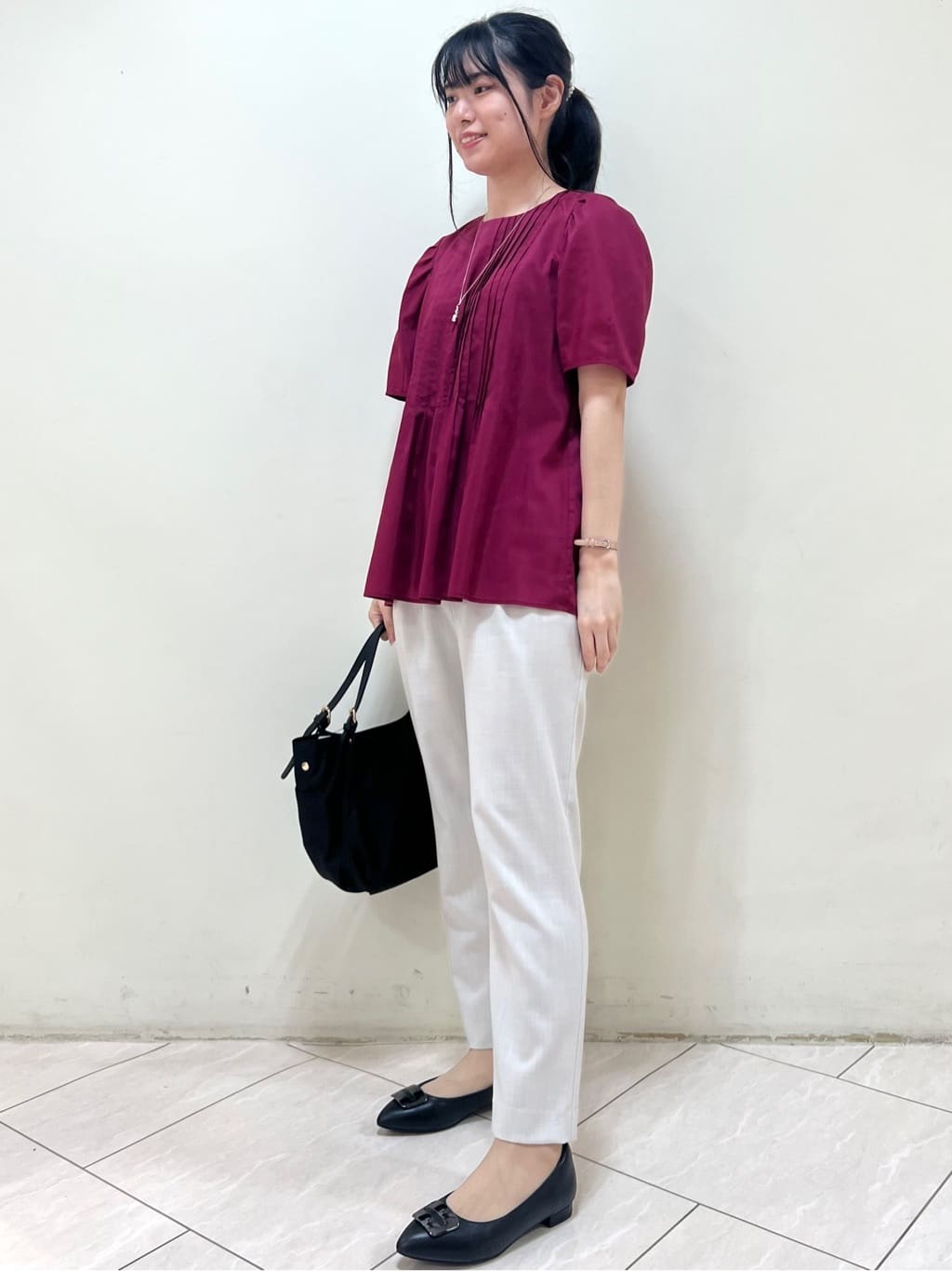 yanaさんの「Reflect｜【しっかり収納／小旅行に◎／インナーバッグ入り／ショルダー付き】3WAYデザインバッグ」を使ったコーディネート
