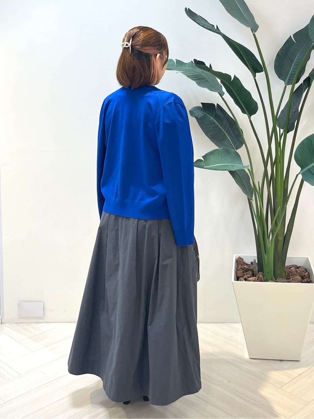 Tomoさんの「UNTITLED｜【アンサンブル可/薄手/洗える】5分袖クルーニット」を使ったコーディネート