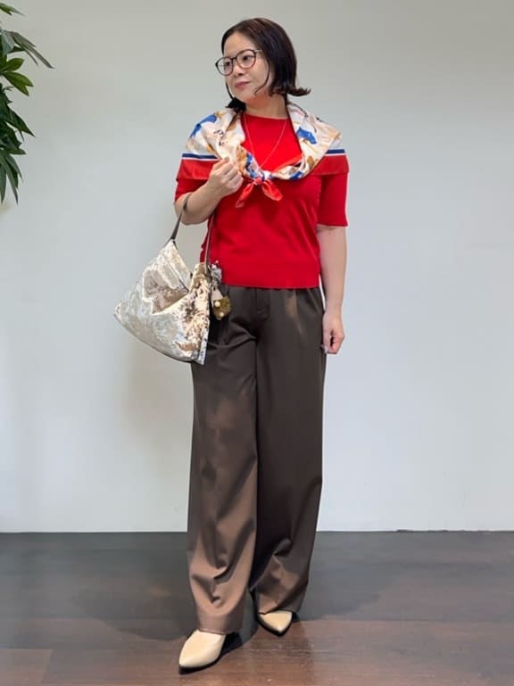 Asamiさんの「UNTITLED｜【アンサンブル可/薄手】ベーシッククルーネックカーディガン」を使ったコーディネート
