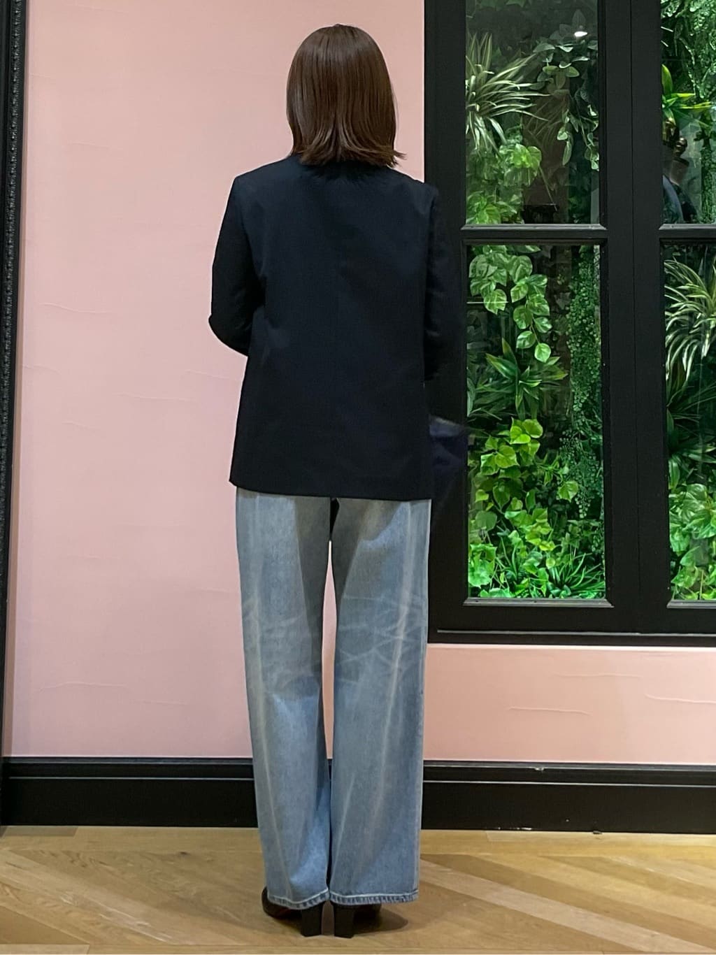 maruさんの「DRESSTERIOR｜ヴィンテージ加工ワイドデニムパンツ」を使ったコーディネート