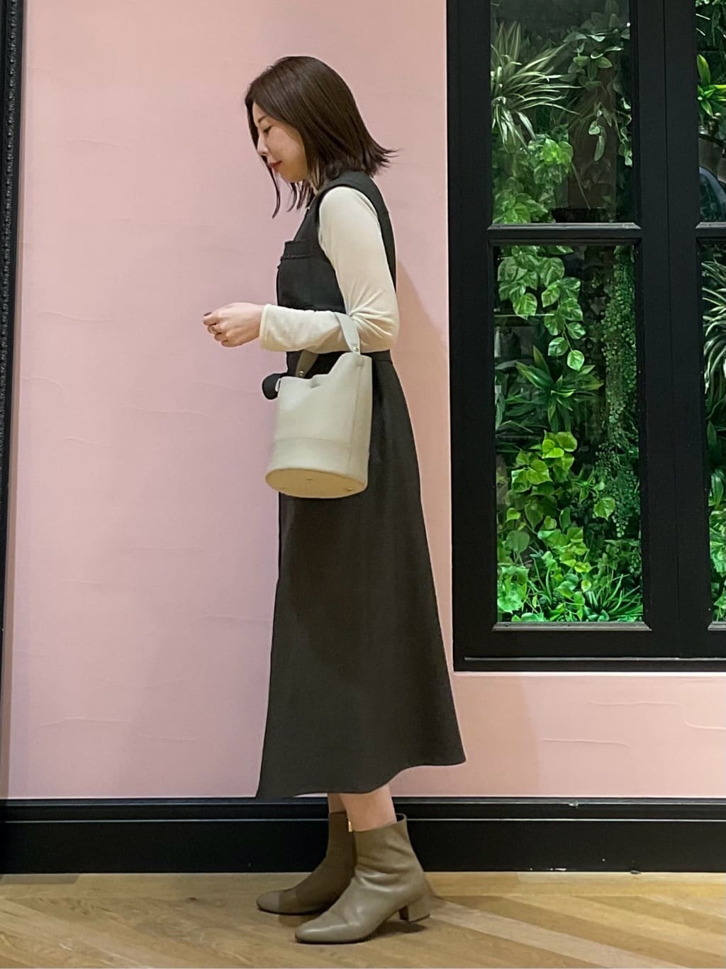 maruさんの「DRESSTERIOR｜【シアー素材】シアータートルトップス」を使ったコーディネート