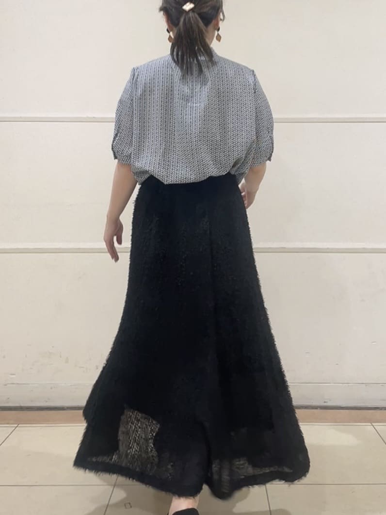 watanabeさんの「UNTITLED｜【通勤/オフィス】ジオメ柄ボウタイブラウス」を使ったコーディネート