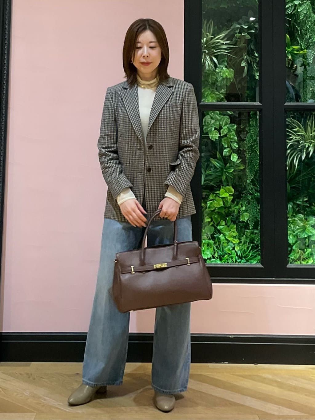 maruさんの「DRESSTERIOR｜【シアー素材】シアータートルトップス」を使ったコーディネート