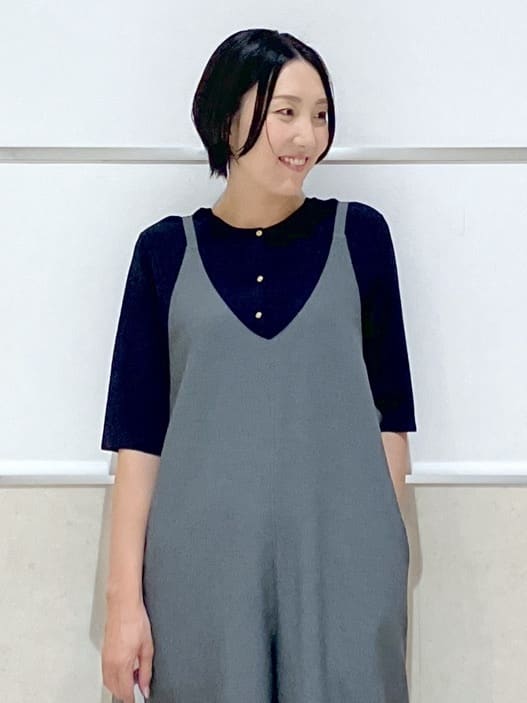 eriko さんの「Dessin｜【UVカット/洗える】2WAY五分袖カーディガン」を使ったコーディネート