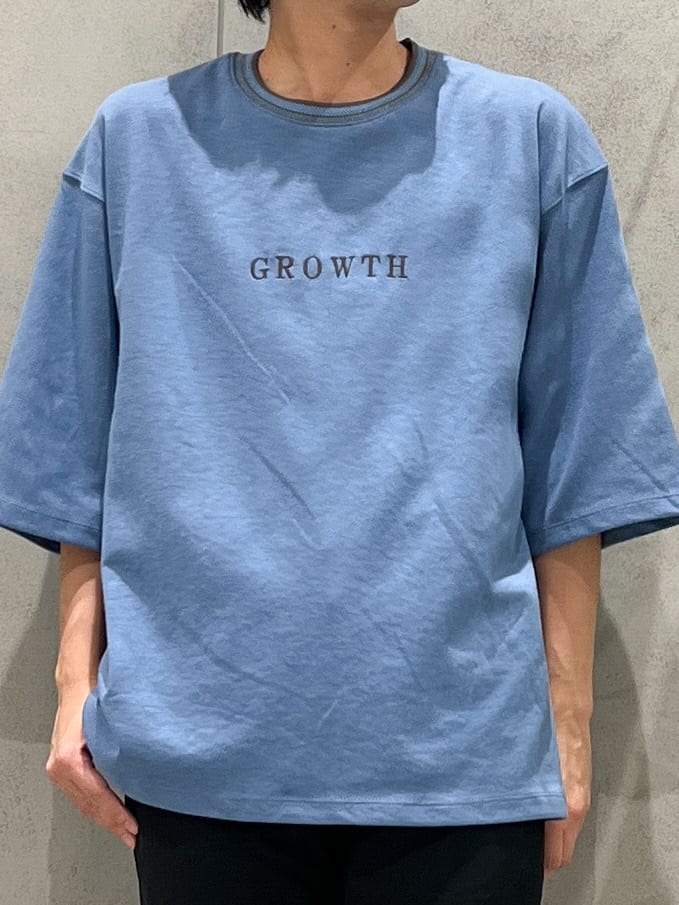 SHI-MAさんの「THE SHOP TK｜配色刺繍6分袖Tシャツ 【ビッグシルエット／洗濯機OK】」を使ったコーディネート