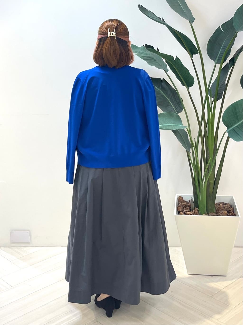 Tomoさんの「UNTITLED｜【アンサンブル可/薄手/洗える】5分袖クルーニット」を使ったコーディネート