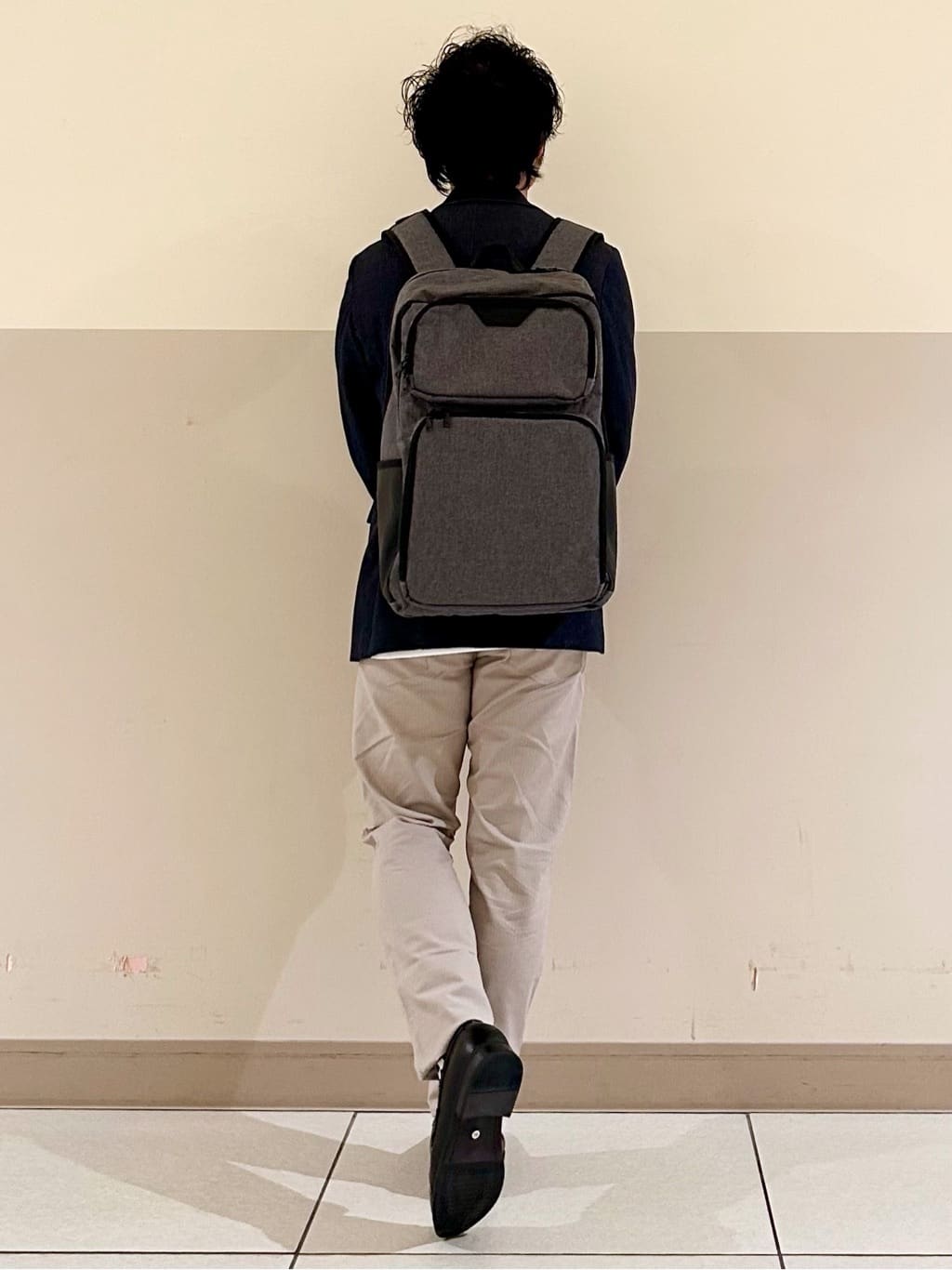 KENJI Iさんの「THE SHOP TK｜エバーデニムジャケット【色落ちしにくい/洗濯機OK/ストレッチ/セットアップ可】」を使ったコーディネート