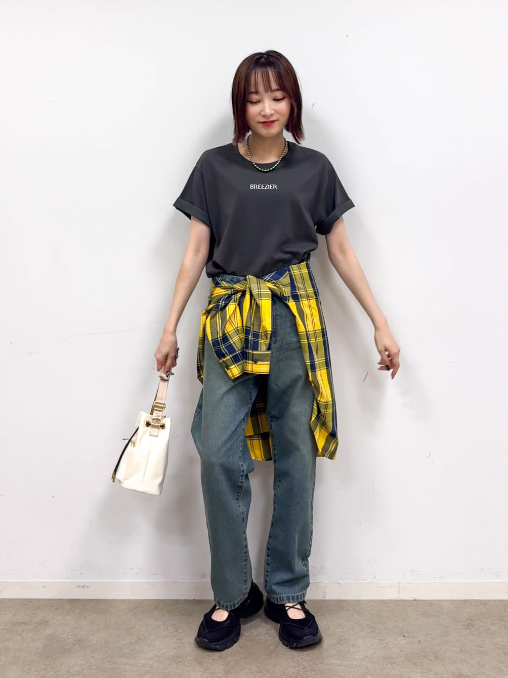𝐜𝐡𝐢𝐤𝐚さんの「SHOO･LA･RUE｜【S-LL/ひんやり/UV】選べる6柄でそれぞれ欲しくなる プリントTシャツ」を使ったコーディネート