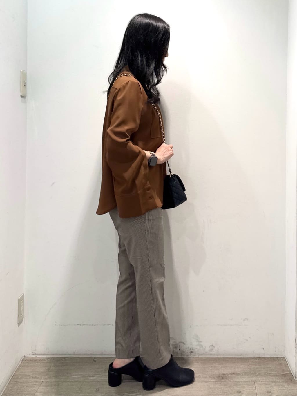 yuicciさんの「OPAQUE.CLIP｜《SS-LLサイズ》ハイストレッチイージースティックパンツ【洗濯機洗い可】」を使ったコーディネート