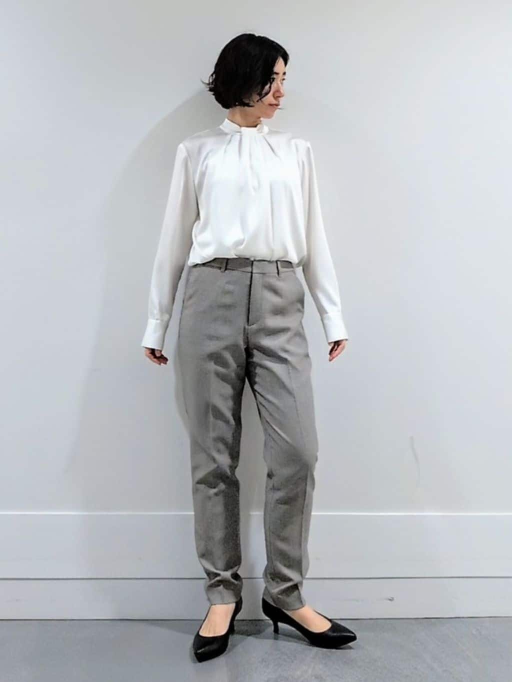 ミズタさんの「UNTITLED｜【洗える/お仕事スーツ】ドライメランジ テーラードジャケット」を使ったコーディネート