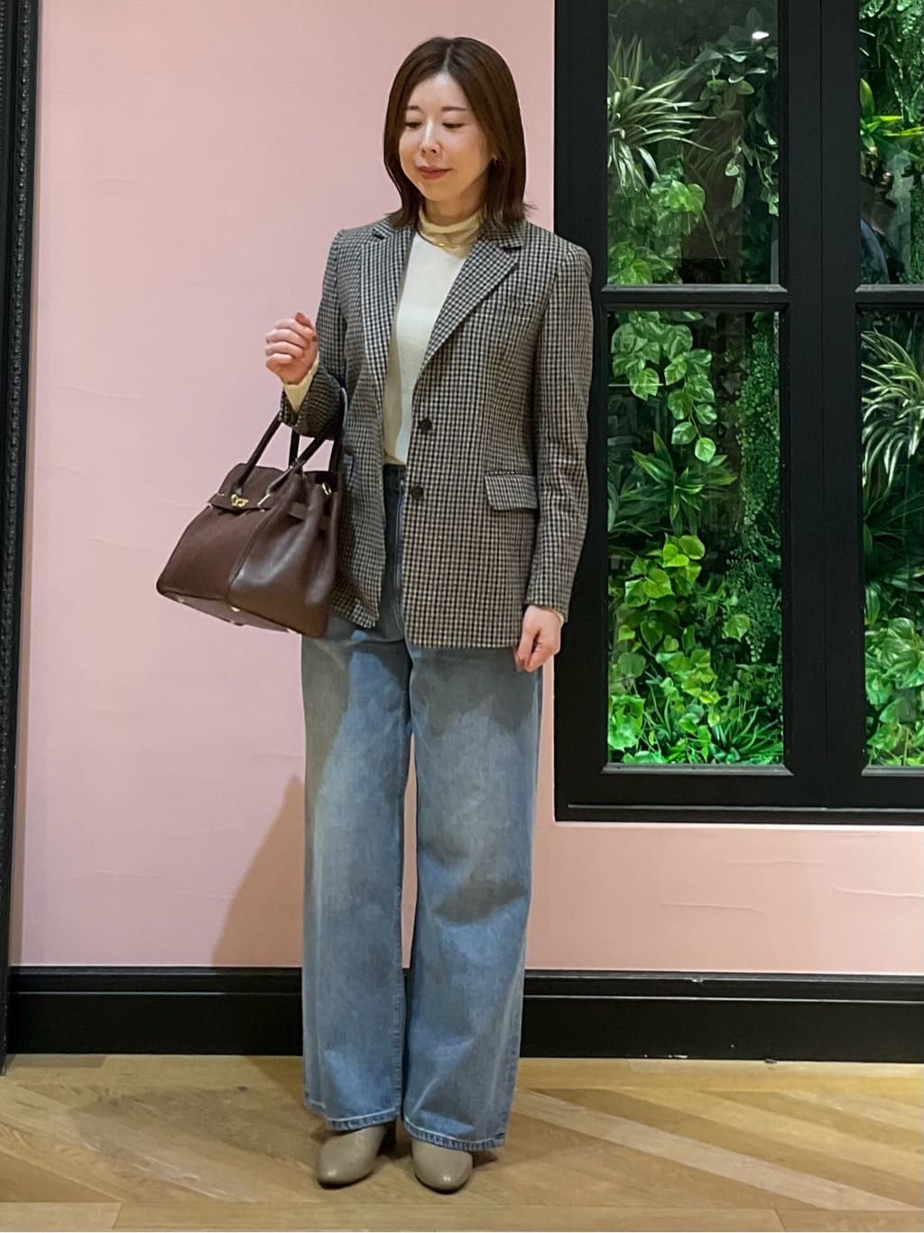 maruさんの「DRESSTERIOR｜【シアー素材】シアータートルトップス」を使ったコーディネート