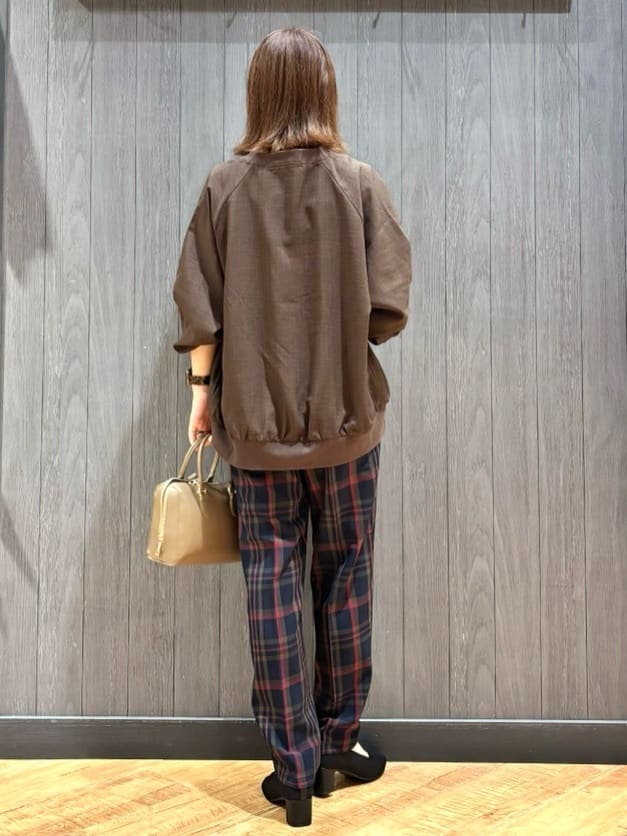 meiさんの「SHOO･LA･RUE｜【洗濯機可/S-LL】さっと羽織れる 軽量リブブルゾン」を使ったコーディネート