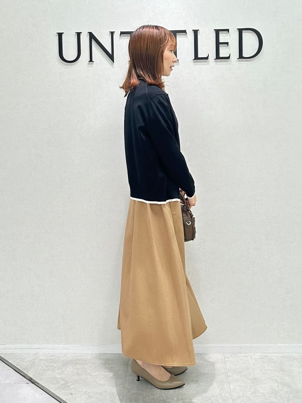 Miwaさんの「UNTITLED｜【アンサンブル可/薄手】ベーシッククルーネックカーディガン」を使ったコーディネート