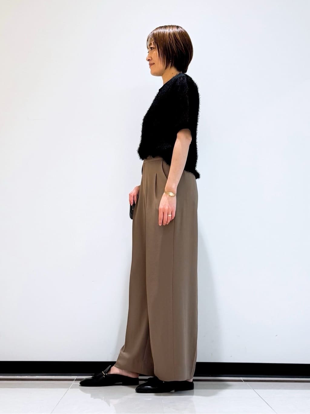 mikaさんの「INDIVI｜ヘアリージャカードトップス」を使ったコーディネート