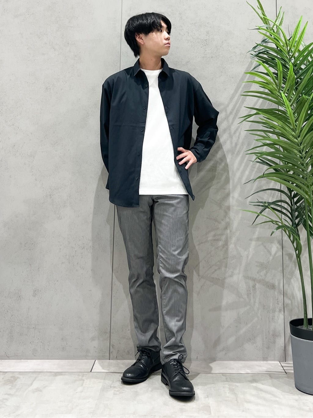 SHI-MAさんの「THE SHOP TK｜パターンジャカード半袖Tシャツ【洗濯機OK】」を使ったコーディネート