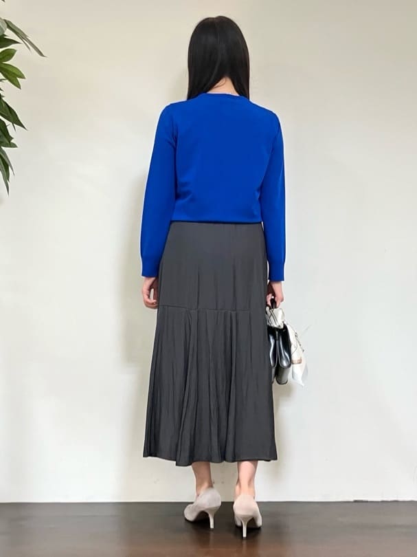 カレンさんの「UNTITLED｜【アンサンブル可/薄手】ベーシッククルーネックカーディガン」を使ったコーディネート