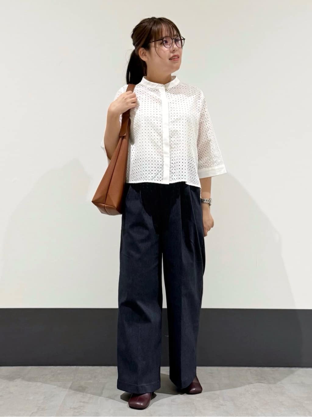 macchaさんの「THE SHOP TK｜【きれいめもカジュアルもお任せ】2タックワイドパンツ【セットアップ可】」を使ったコーディネート
