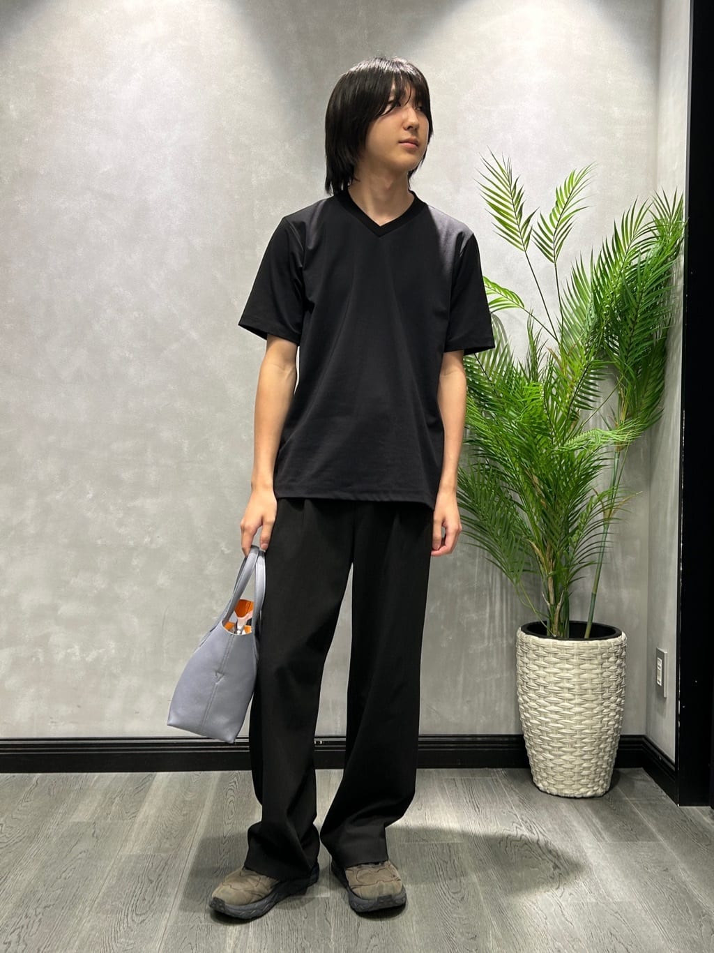 ruiさんの「TAKEO KIKUCHI｜【COOL CITY WEAR】籠目アート柄 サッカーシャツ /通気性」を使ったコーディネート