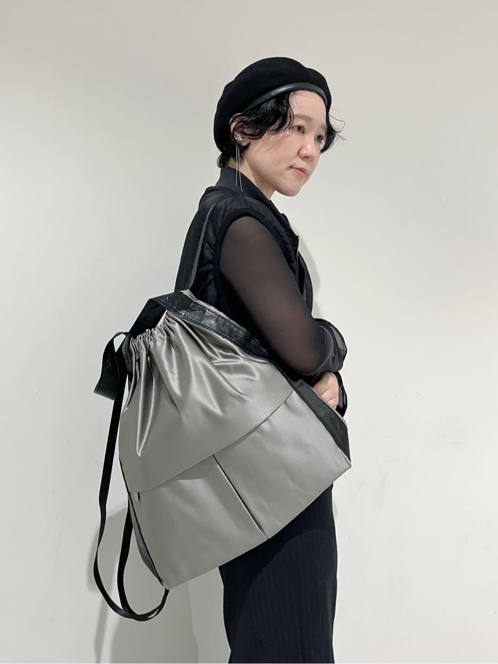 Cさんの「HIROKO HAYASHI｜LUINI SATINE（ルイーニ サティーネ）2wayナップサック」を使ったコーディネート