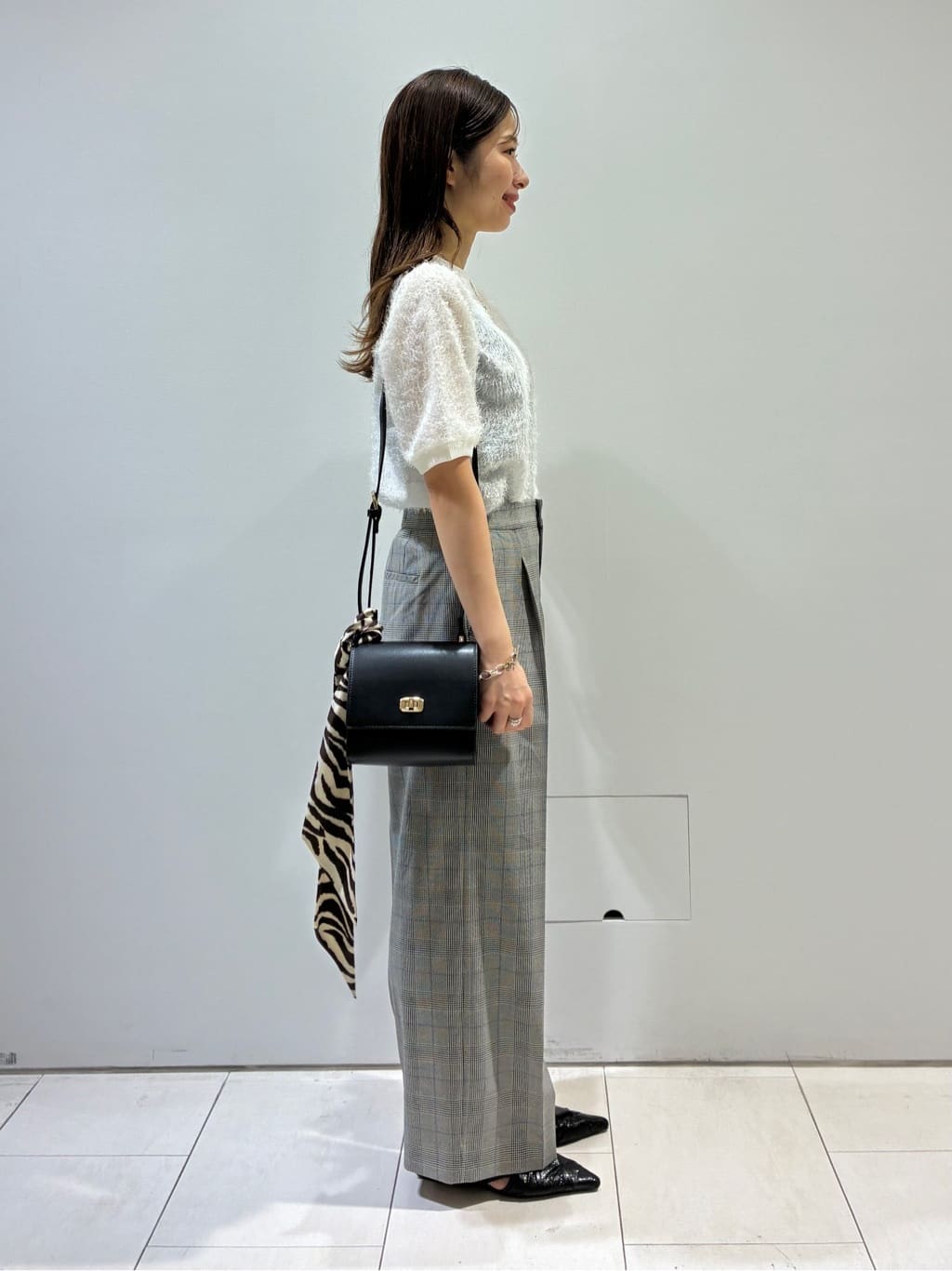 KAOさんの「INDIVI｜ヘアリージャカードトップス」を使ったコーディネート