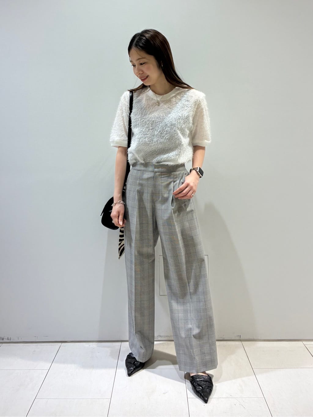 KAOさんの「INDIVI｜ヘアリージャカードトップス」を使ったコーディネート