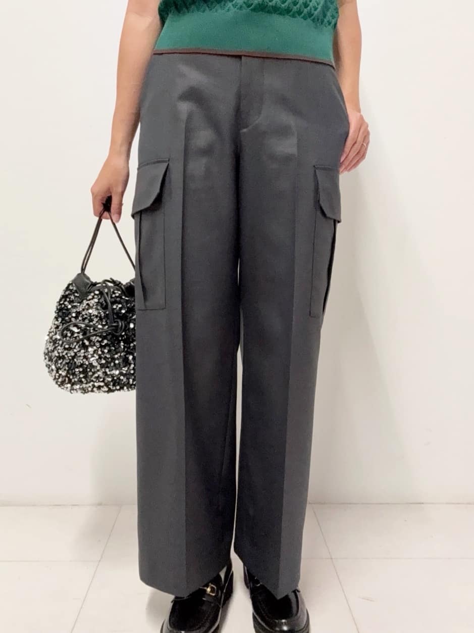 Nishijimaさんの「DRESSTERIOR｜【6色展開/オンオフ】レース編みハーフスリーブニット」を使ったコーディネート