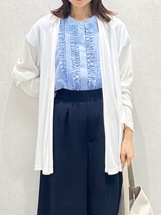 Miwaさんの「UNTITLED｜◆【接触冷感/UV機能/遮熱】ジャージカーディガン」を使ったコーディネート