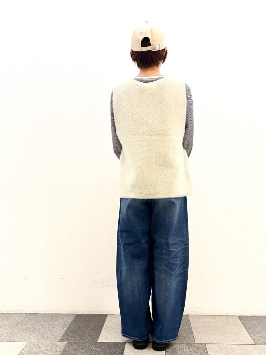 Haruさんの「Dessin｜【洗える】ファーヤーンジップジレ」を使ったコーディネート