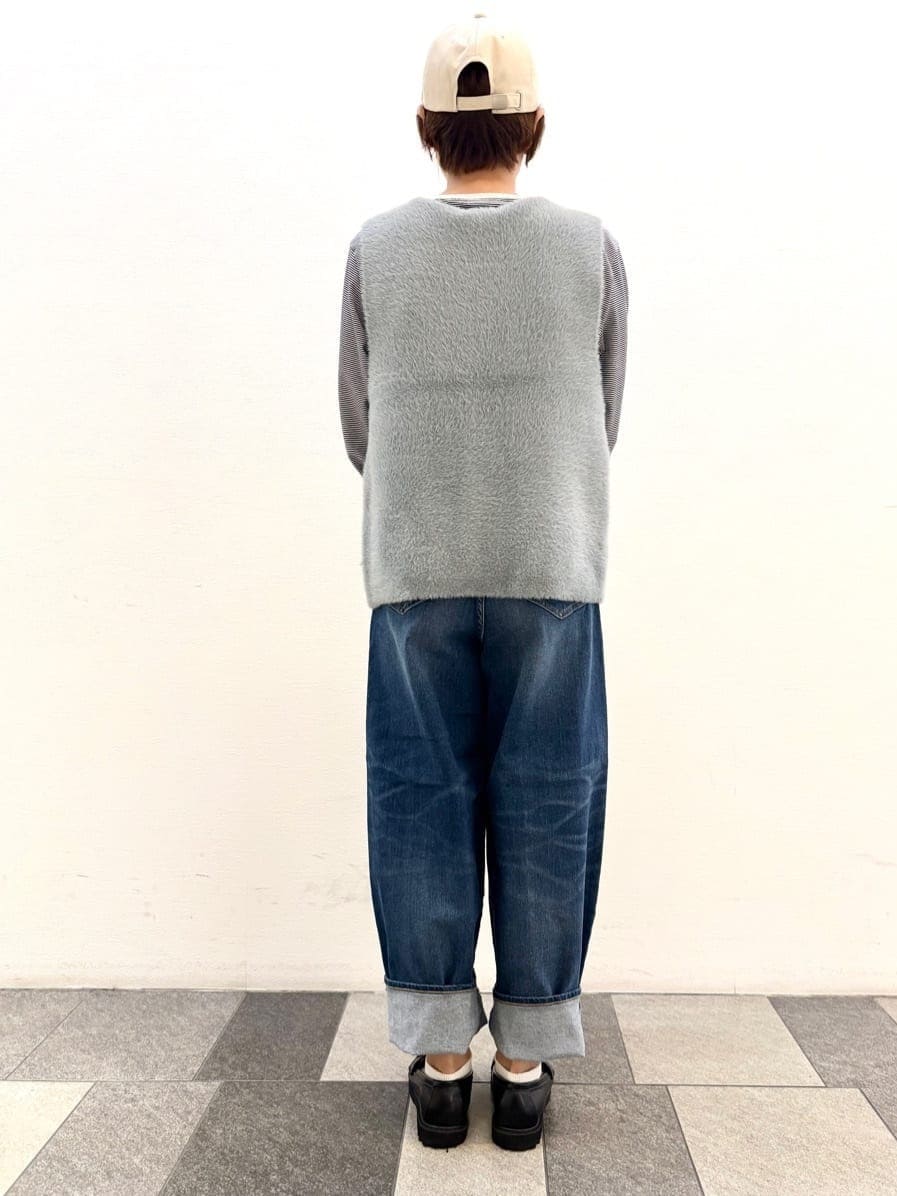 Haruさんの「Dessin｜【洗える】ファーヤーンジップジレ」を使ったコーディネート