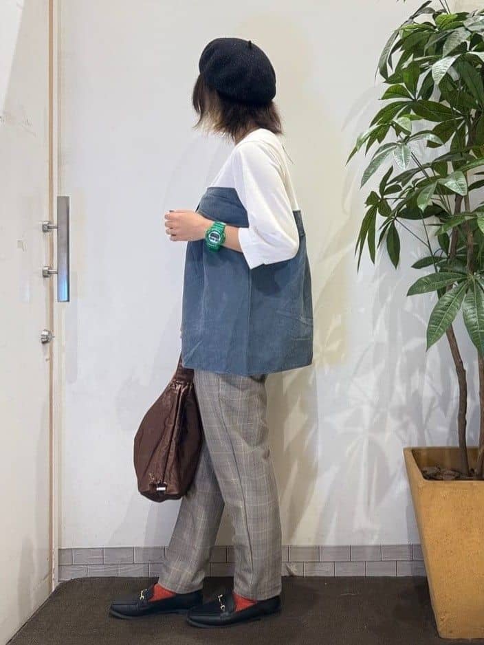 misakiさんの「SHOO･LA･RUE｜【高レビュー/SS-LL/美脚シルエット】すっきりきれい見え テーパードパンツ」を使ったコーディネート