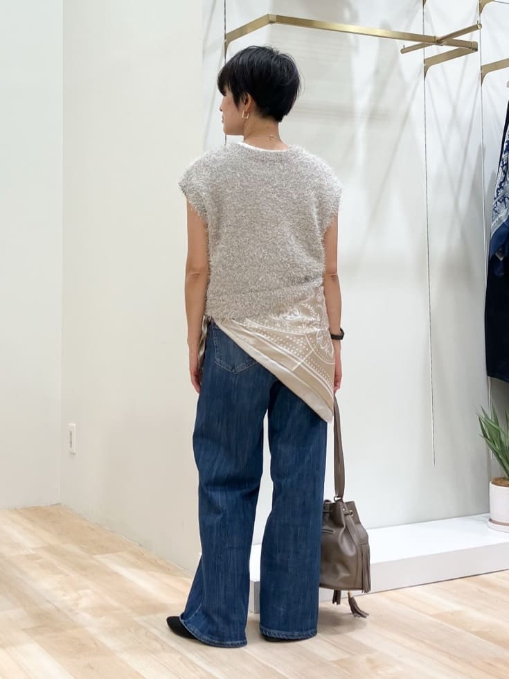Keiさんの「grove｜スエードフリンジ巾着ショルダーバッグ」を使ったコーディネート