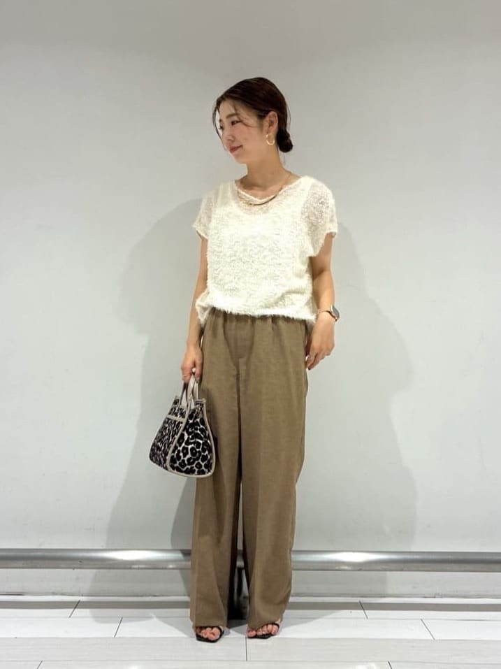Rinさんの「UNTITLED｜【UV/はっ水/セットアップ可】リラククールパンツ」を使ったコーディネート