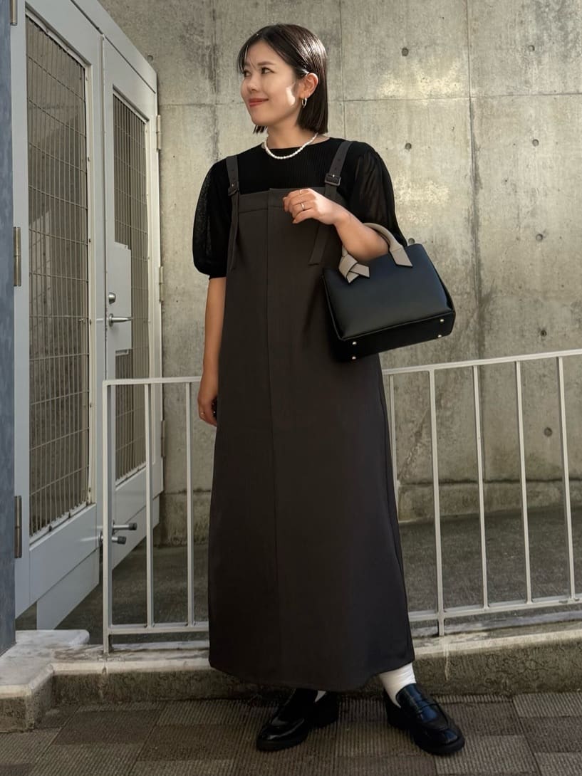 chさんの「THE SHOP TK｜ナローストラップジャンスカ」を使ったコーディネート