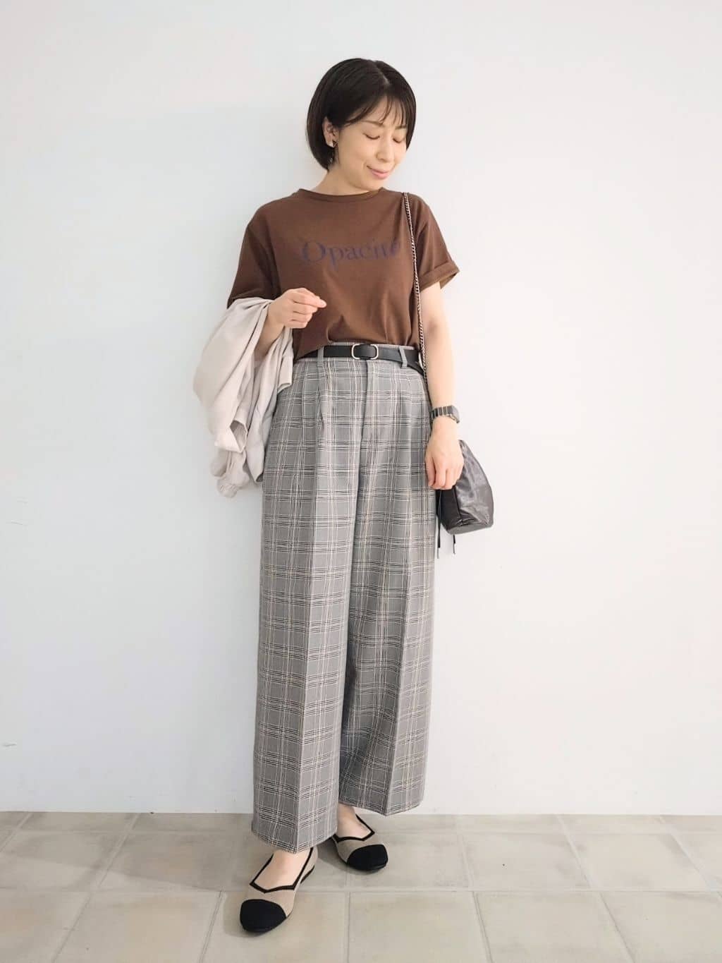 miomioさんの「SHOO･LA･RUE｜【洗濯機可/S-LL】さっと羽織れる 軽量リブブルゾン」を使ったコーディネート