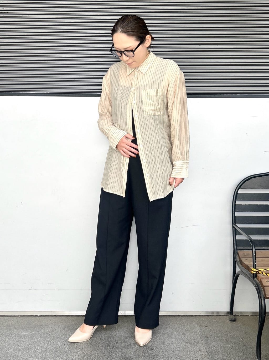 machikoさんの「ESPERANZA｜【12時間パンプス】約7.5㎝　歩きやすくて疲れにくい」を使ったコーディネート
