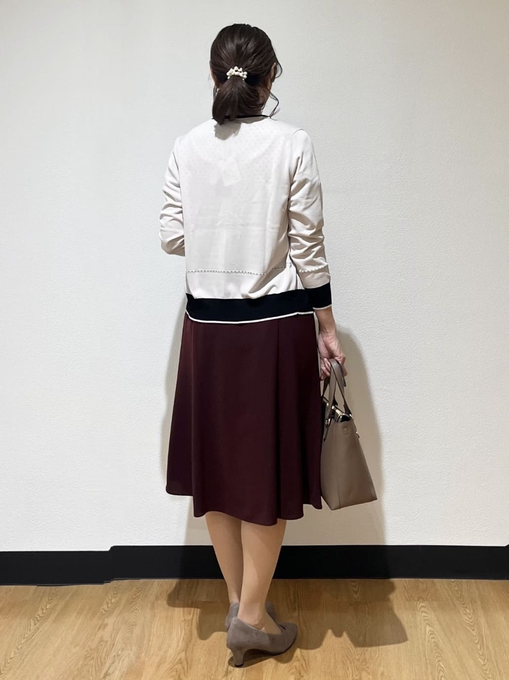 ayaさんの「Reflect｜【マシンウォッシュ可／セットアップ可】コツキ柄プリントブラウス」を使ったコーディネート