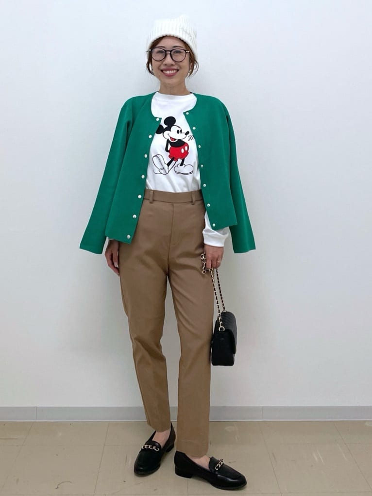 Akiさんの「OPAQUE.CLIP｜【Mickey Mouse】プリントロングTシャツ」を使ったコーディネート