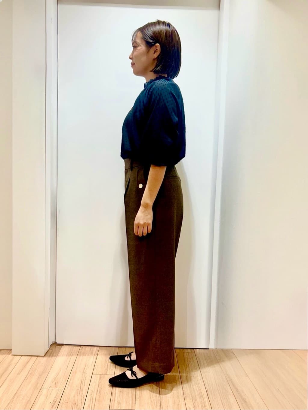 shihoさんの「grove｜【洗える】着回し優秀！フラップポケットワイドパンツ」を使ったコーディネート