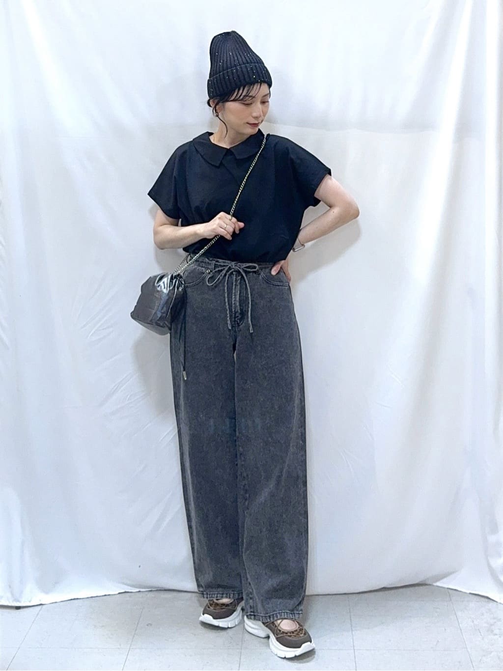 𝐇𝐢𝐫𝐨𝐦𝐢さんの「SHOO･LA･RUE｜【S-LL】こだわりの襟バランスが大人かわいい ボックスシルエットトップス」を使ったコーディネート