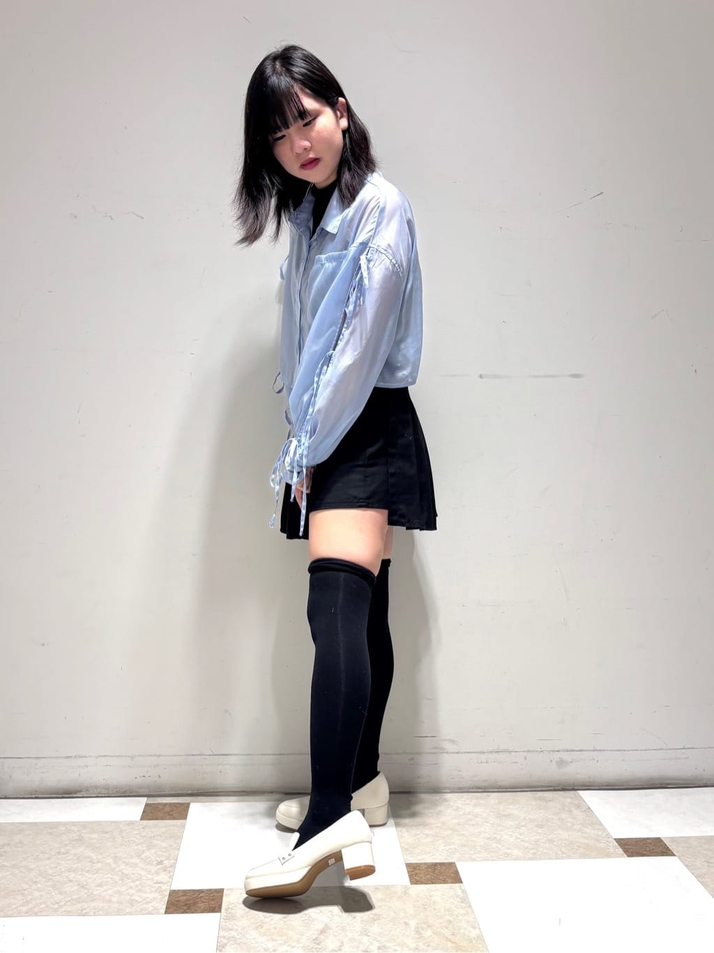 夜桜さんの「ESPERANZA｜ヒールアップローファー」を使ったコーディネート